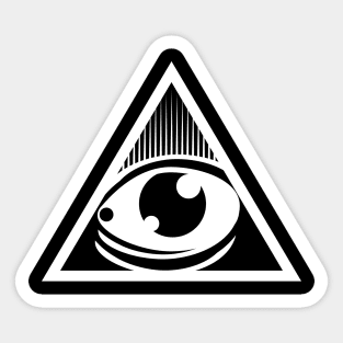 All Seeing Eye White Sticker